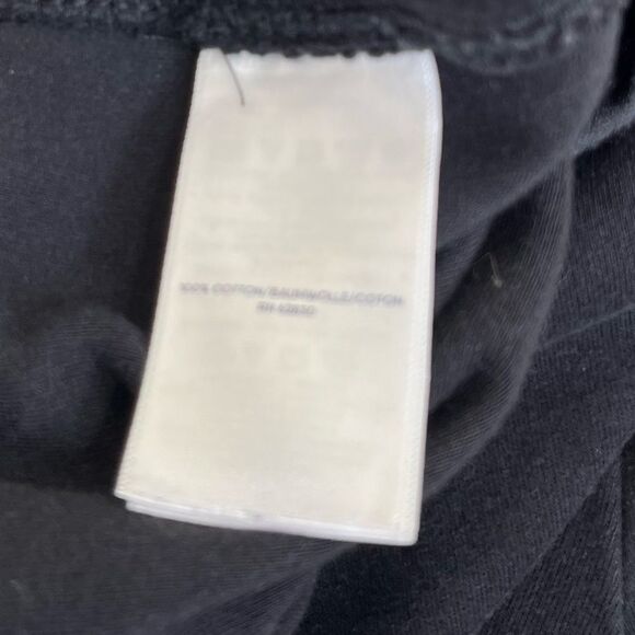 Lands End Black Cotton Knit Pants Pockets Stretch Women XL Elastic Waist Pull On - Picture 7 of 13